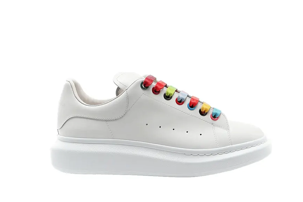 alexander mcqueen show leather platform trainers sneakers-rainbow replica