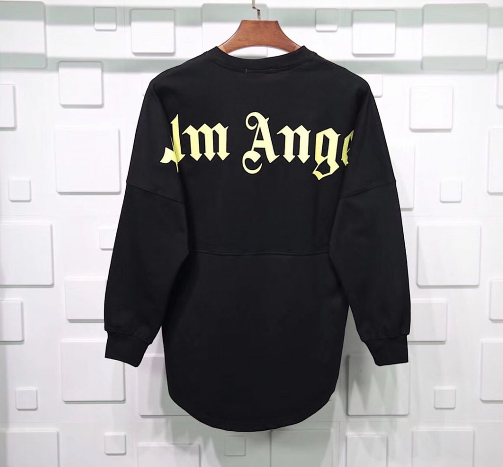 palm angels long sleeve mock neck tee