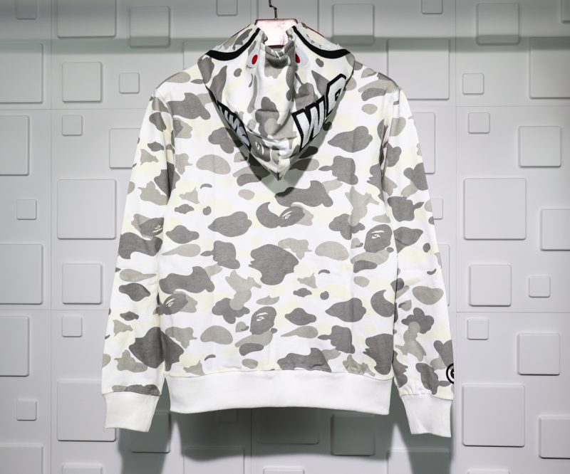 a bathing ape bape shark 1st camo hoodie replica