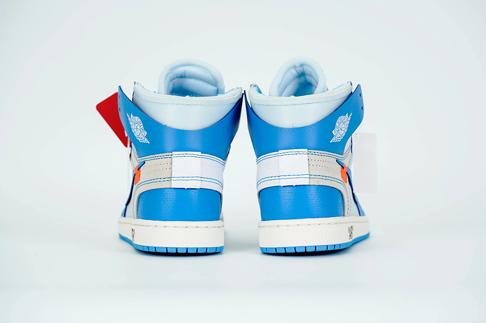 air jordan 1 off-white blue “unc” university blue replica