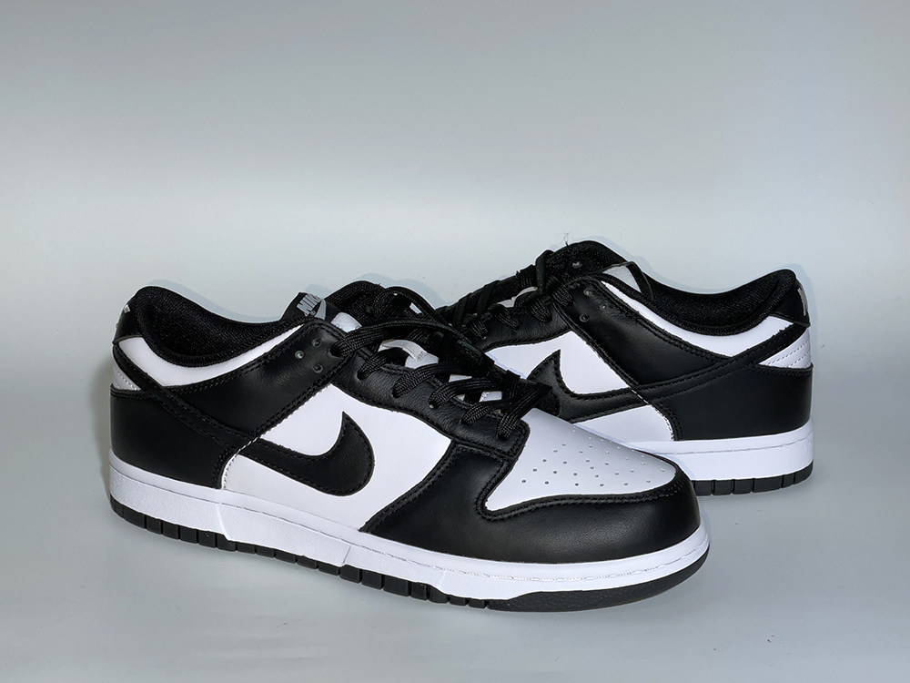 dunk low retro white black panda reps