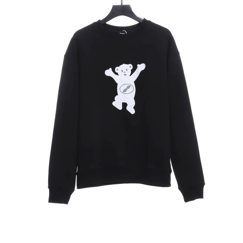 bear print sweatshirt(black / brown)