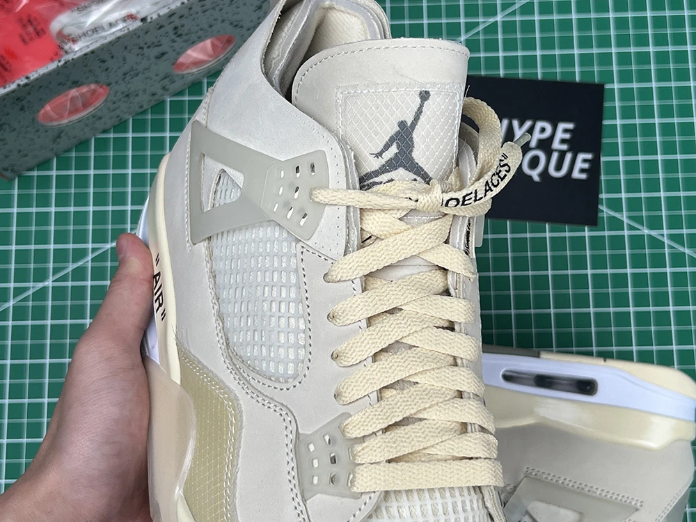 jordan 4 retro off-white sail reps