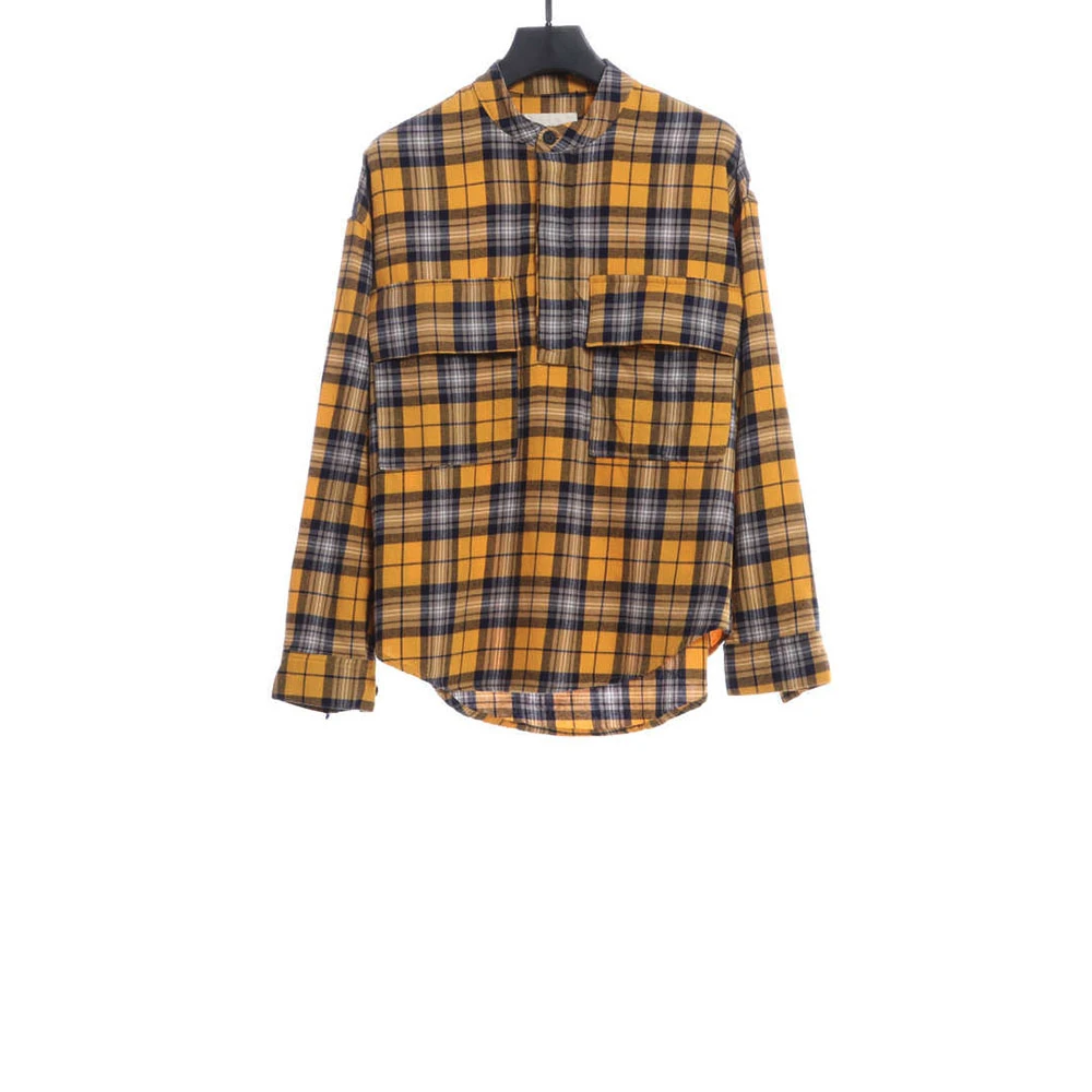 plaid tuxedo long sleeve shirt