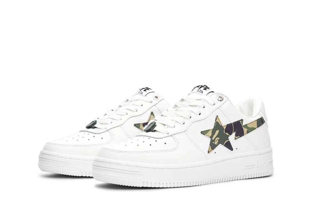 bapesta green camouflage logo af 1