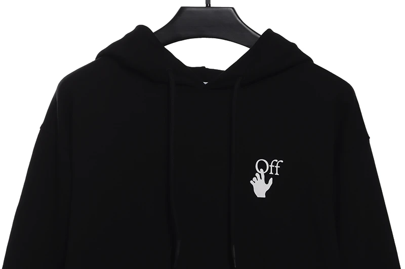 off white caravaggio black and white religious hoodie replica