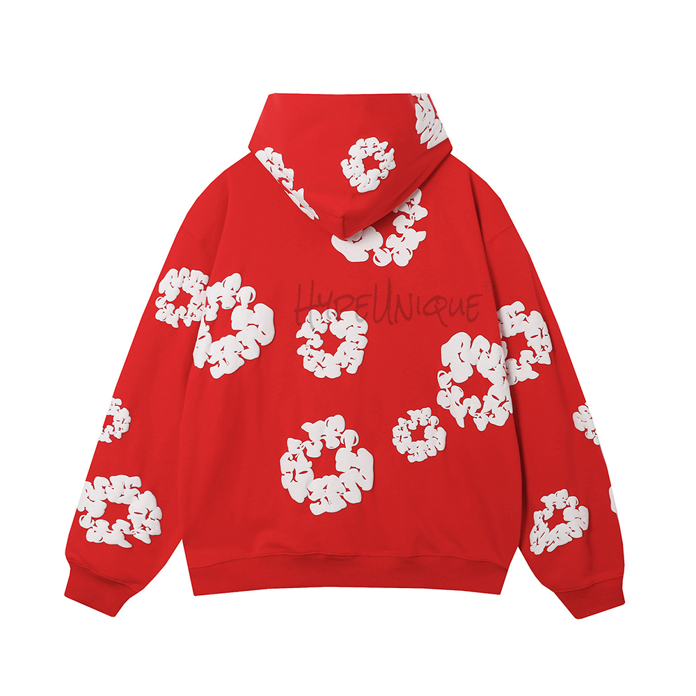 denim tears the cotton wreath sweatshirt red