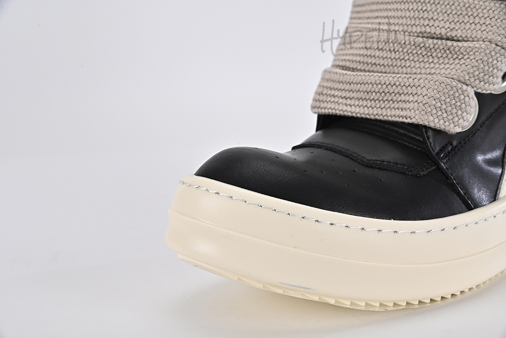 rick owens edfu geobasket ‘black milk’