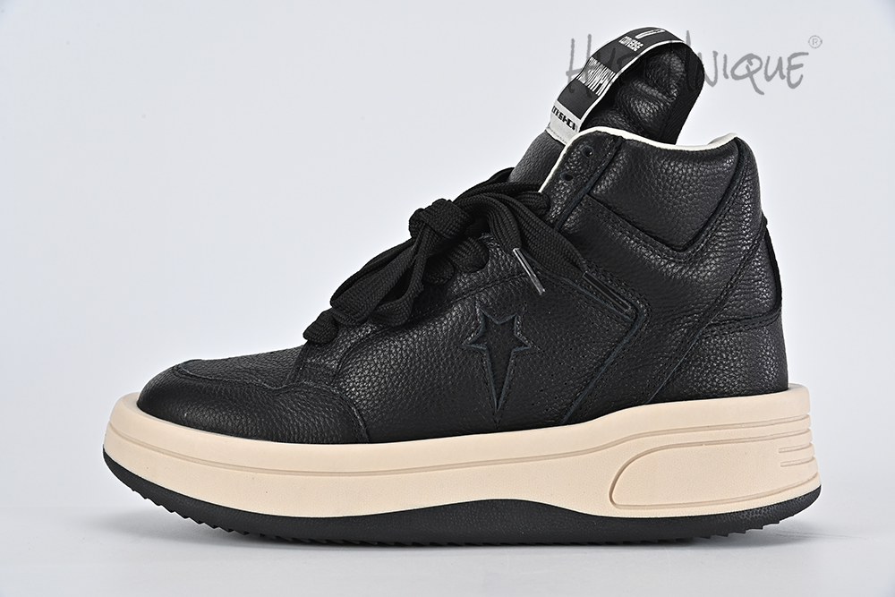 rick owens x turbowpn mid ‘black ‘