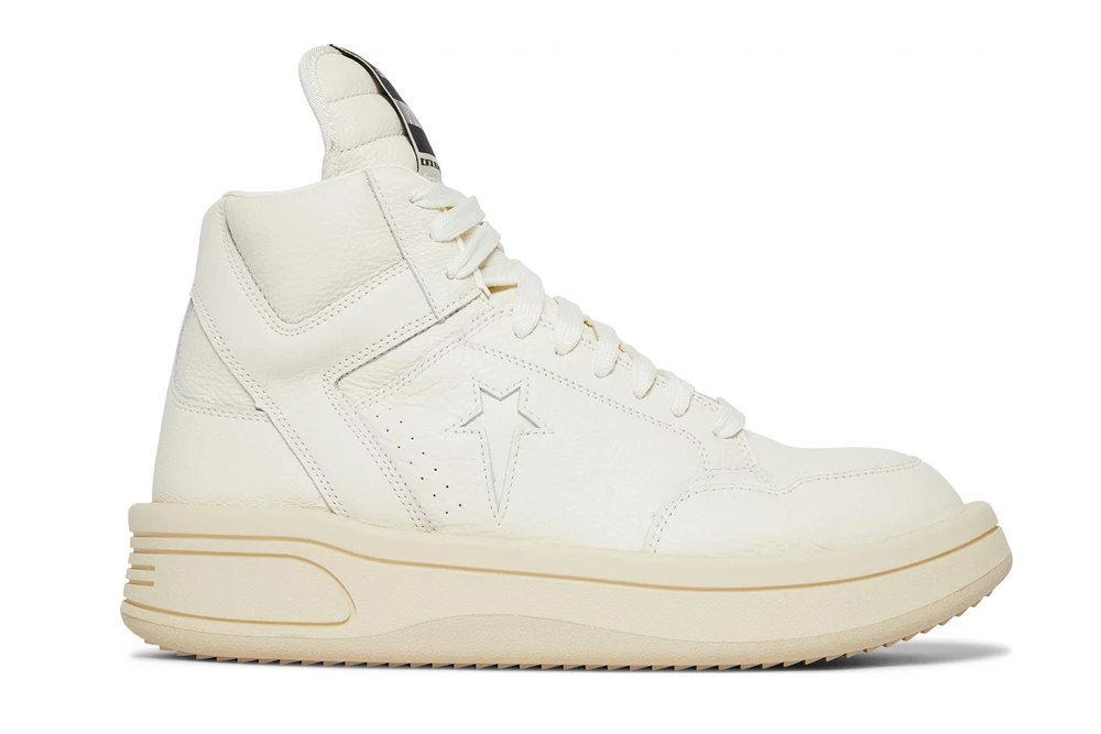 rick owens x turbowpn mid ‘egret’