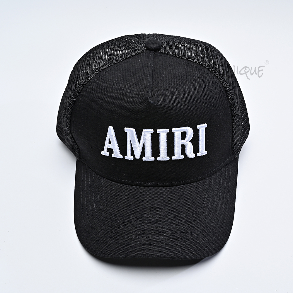 amiri  logo-patch cap black