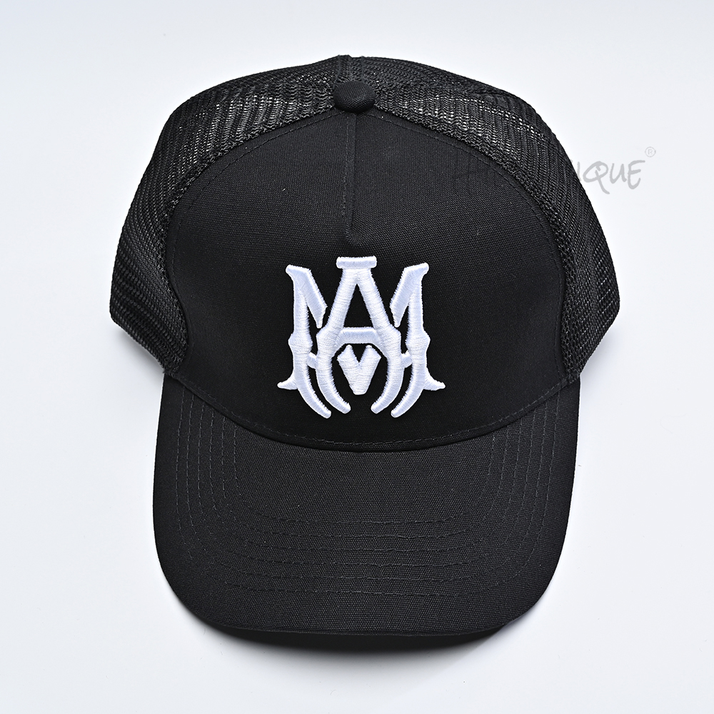 amiri ma logo trucker cap