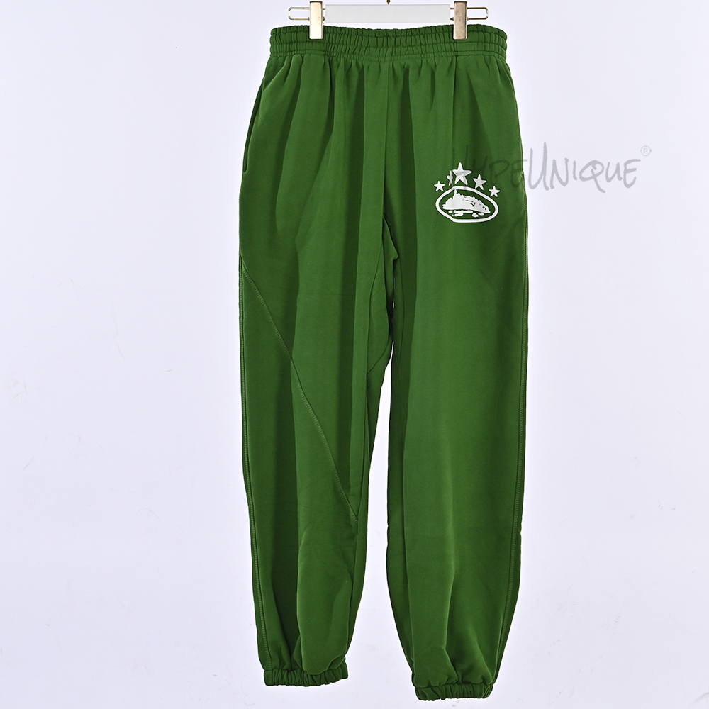 corteiz 5 starz alcatraz bottoms green