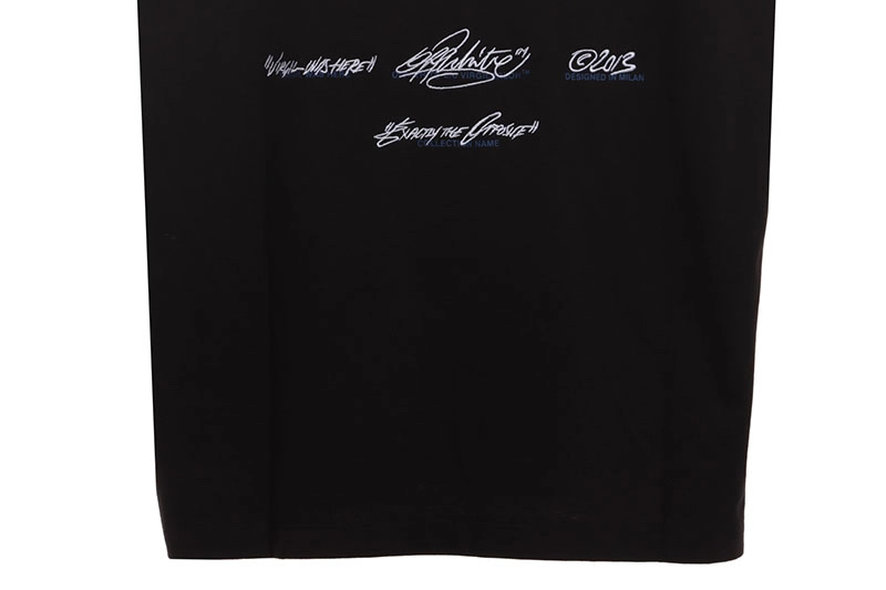 off white embroidered logo arrow slogan t-shirt reps