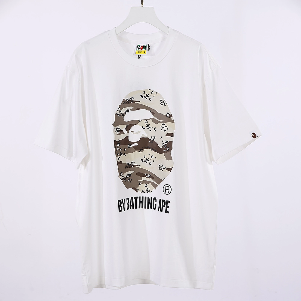 bape desert camo by bathing ape relaxed tee ‘black/white’