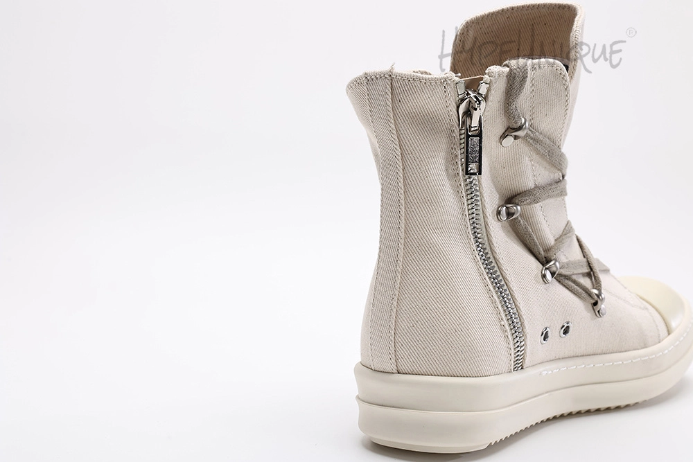 rick owens drkshdw strobe cotton nylon hexa high ‘pearl milk’