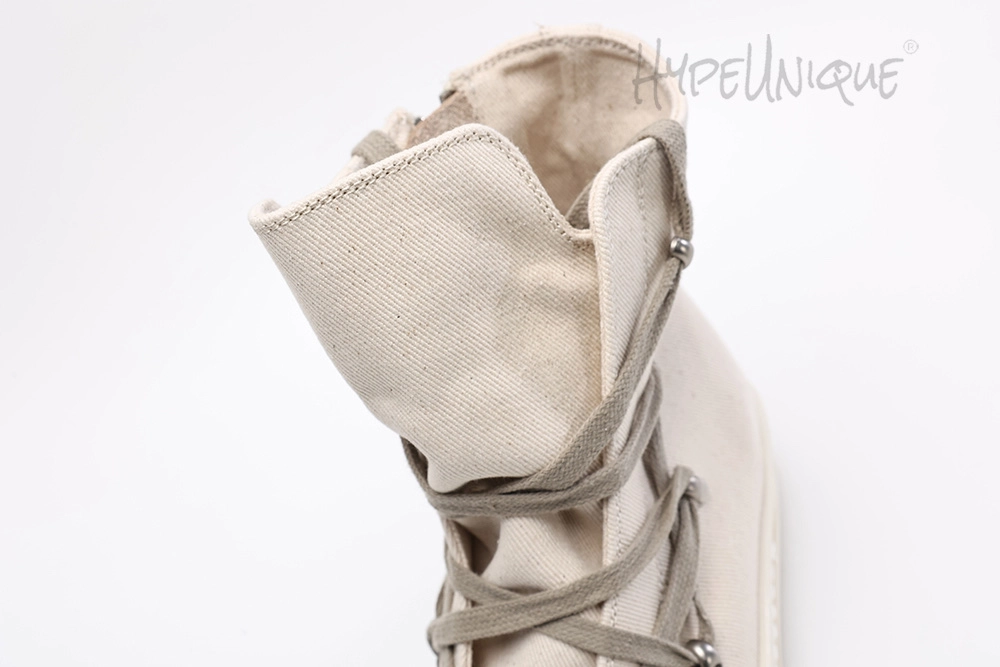 rick owens drkshdw strobe cotton nylon hexa high ‘pearl milk’