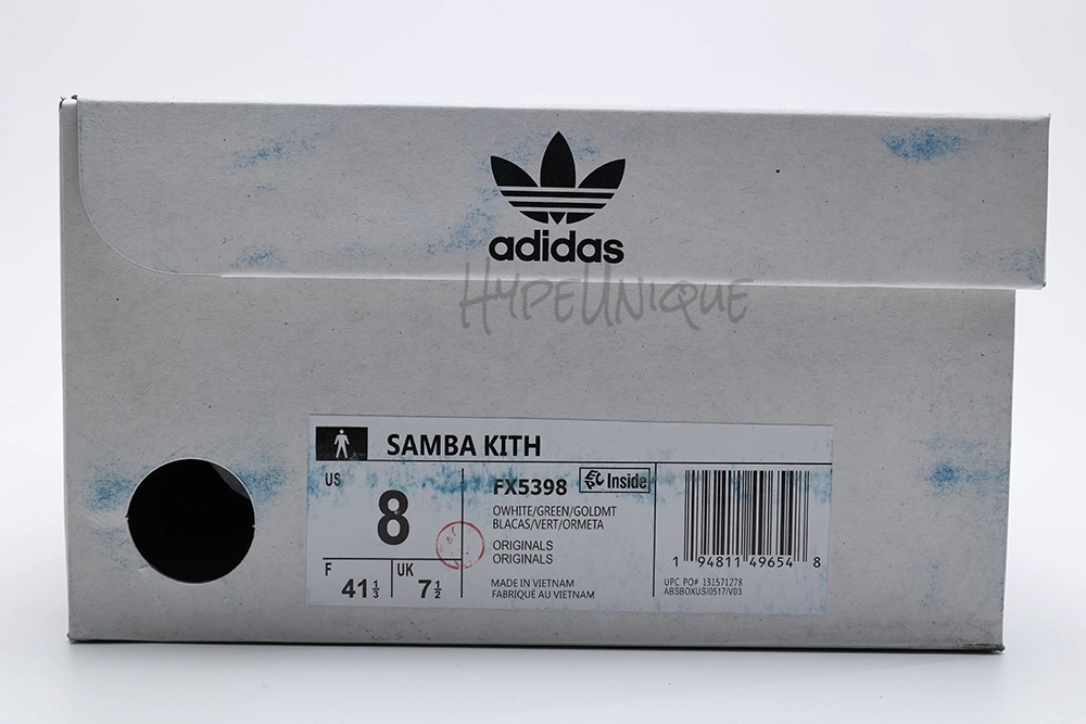 Ad*s samba og kith classics white green (2021/2024)