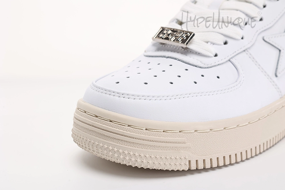 bapesta low ‘suede heel – white’ reps