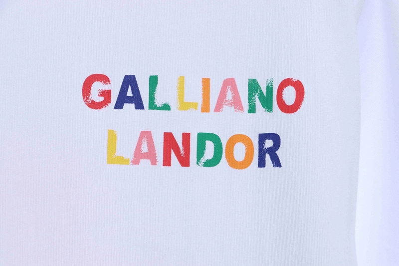 gallery dept rainbow letter print t-shirt reps