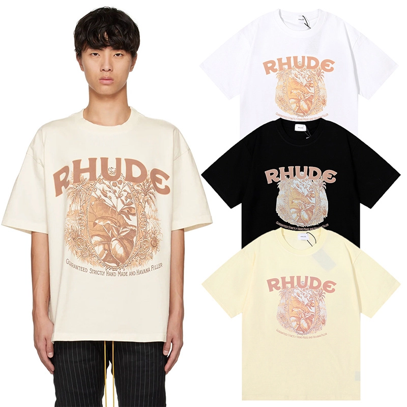 rhude cigaro print t-shirt reps