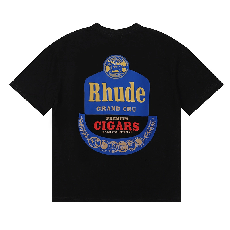 rhude grand cru print t-shirt reps