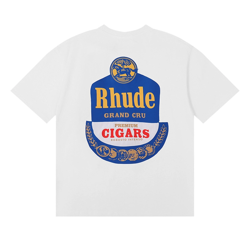 rhude grand cru print t-shirt reps