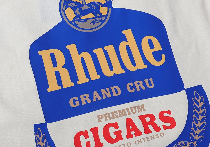 rhude grand cru print t-shirt reps