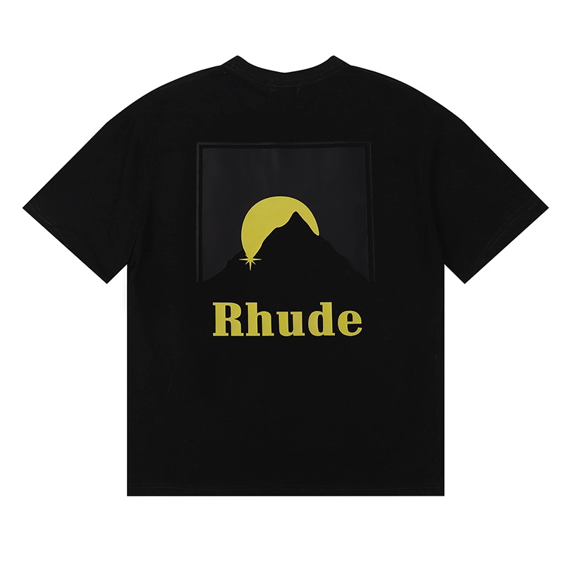 rhude moonlight print t-shirt reps