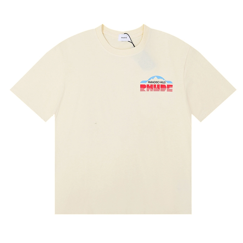 rhude paradiso rally print t-shirt reps