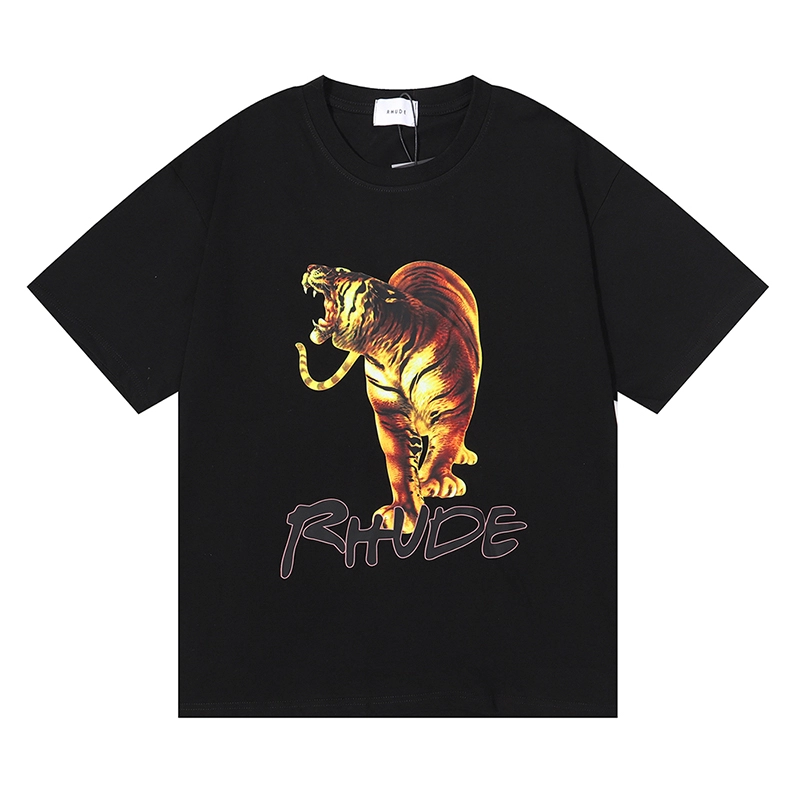 rhude tiger print t-shirt reps