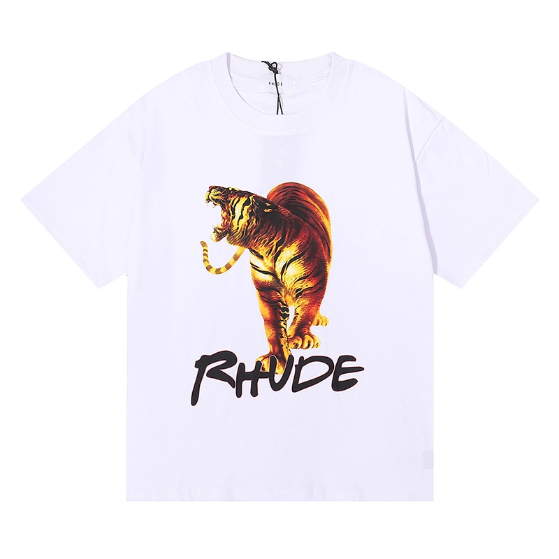 rhude tiger print t-shirt reps