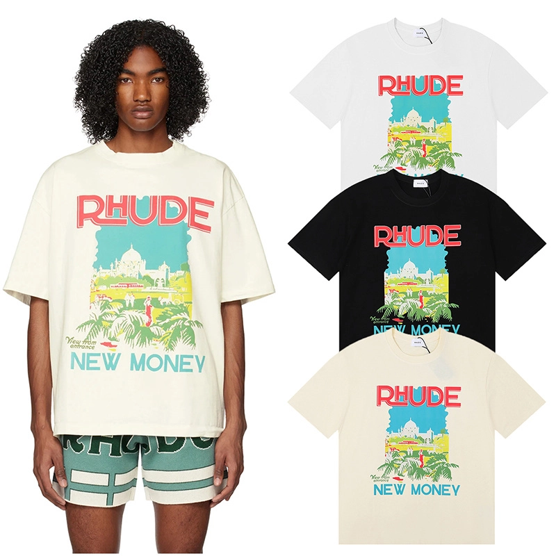 rhude windowsil print t-shirt reps