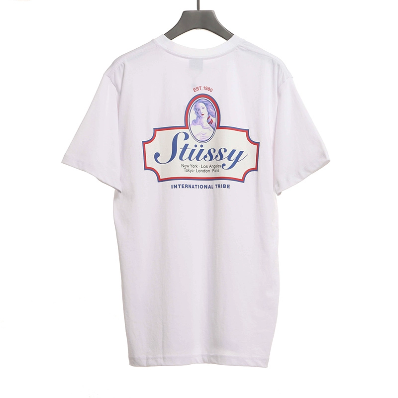 stussy classic character print t-shirt reps