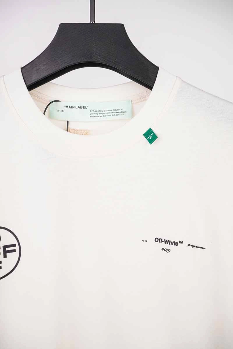 off-white 99 pink arrow print t-shirt