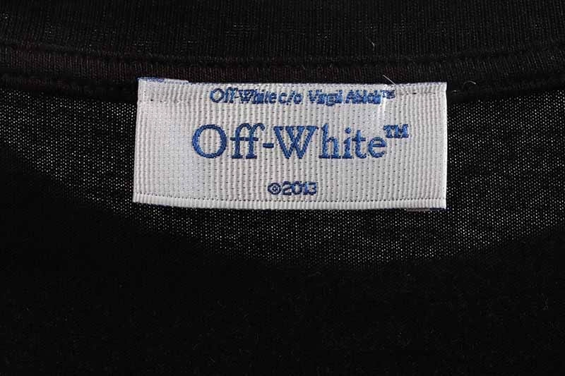 off-white anniversary multi-label t-shirt