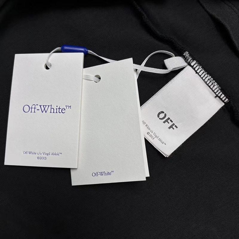 off-white c/o virgil abloh crackled print t-shirt