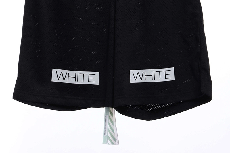 off-white front printed mesh shorts reps