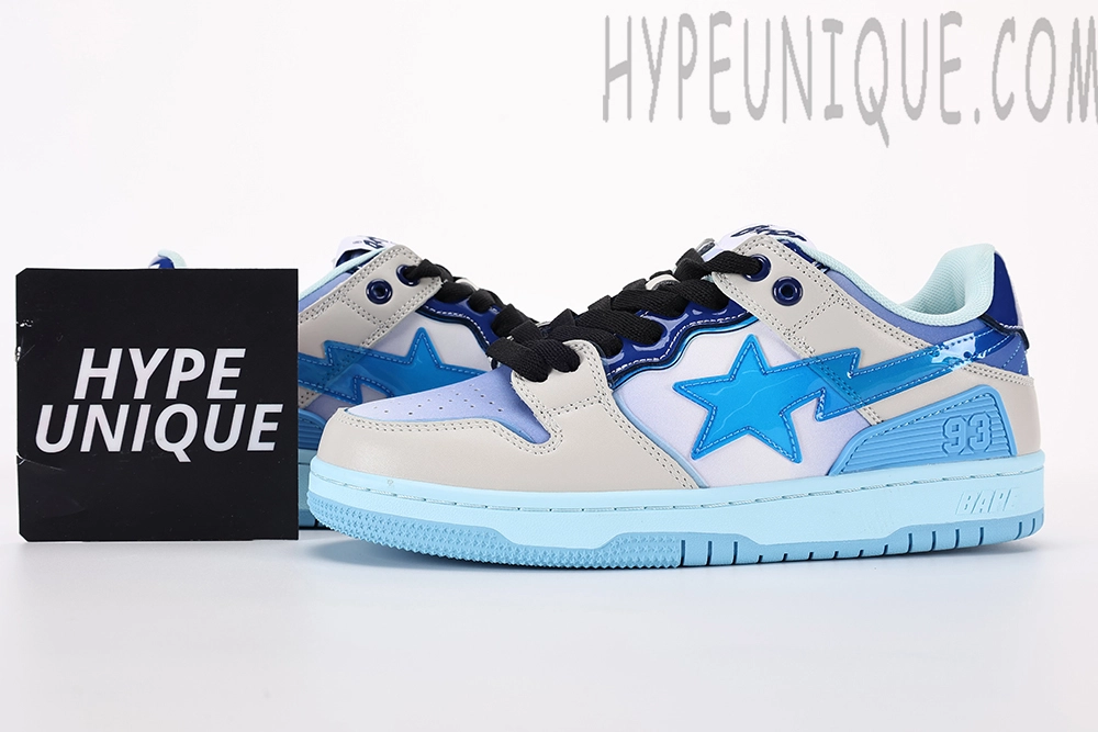 a bathing ape sk8 sta ‘grey blue’