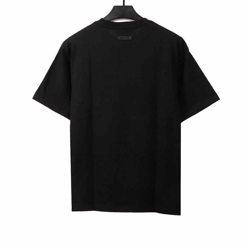 fear of god essentials damaged letter t-shirt