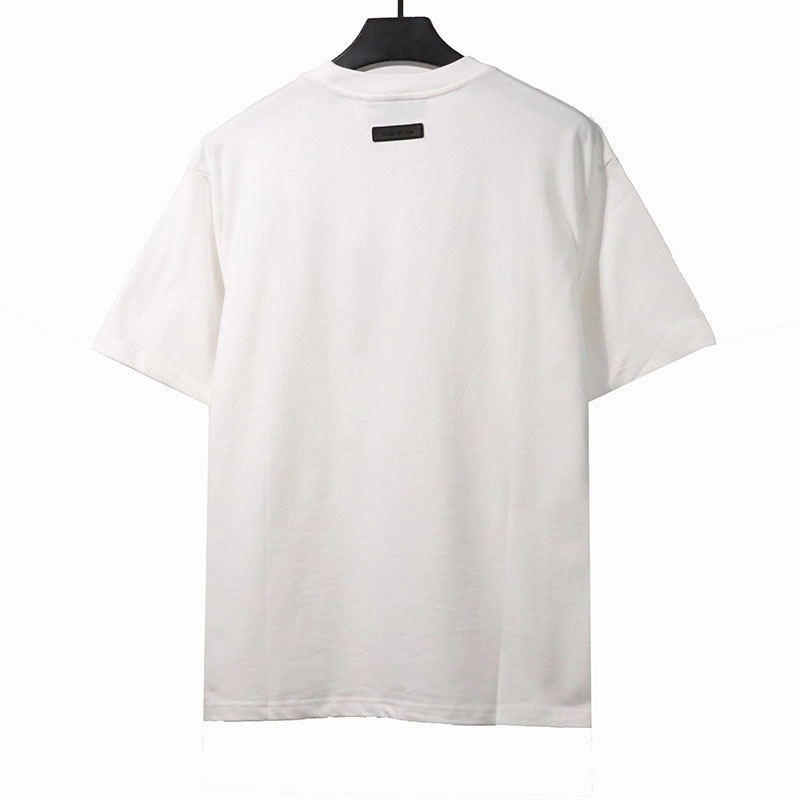 fear of god essentials damaged letter t-shirt