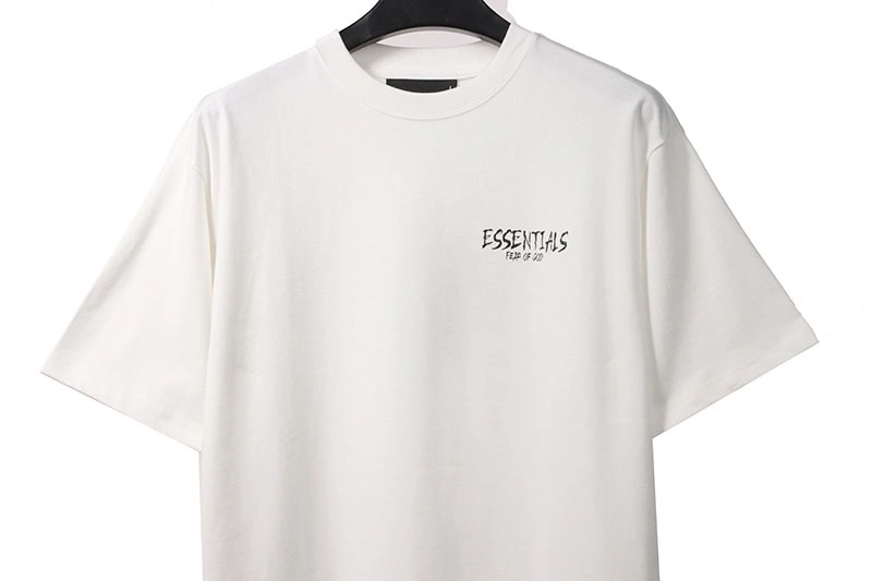 fear of god essentials signature letter t-shirt