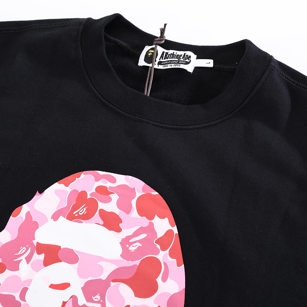 bape abc camo college tee mens – pink logo